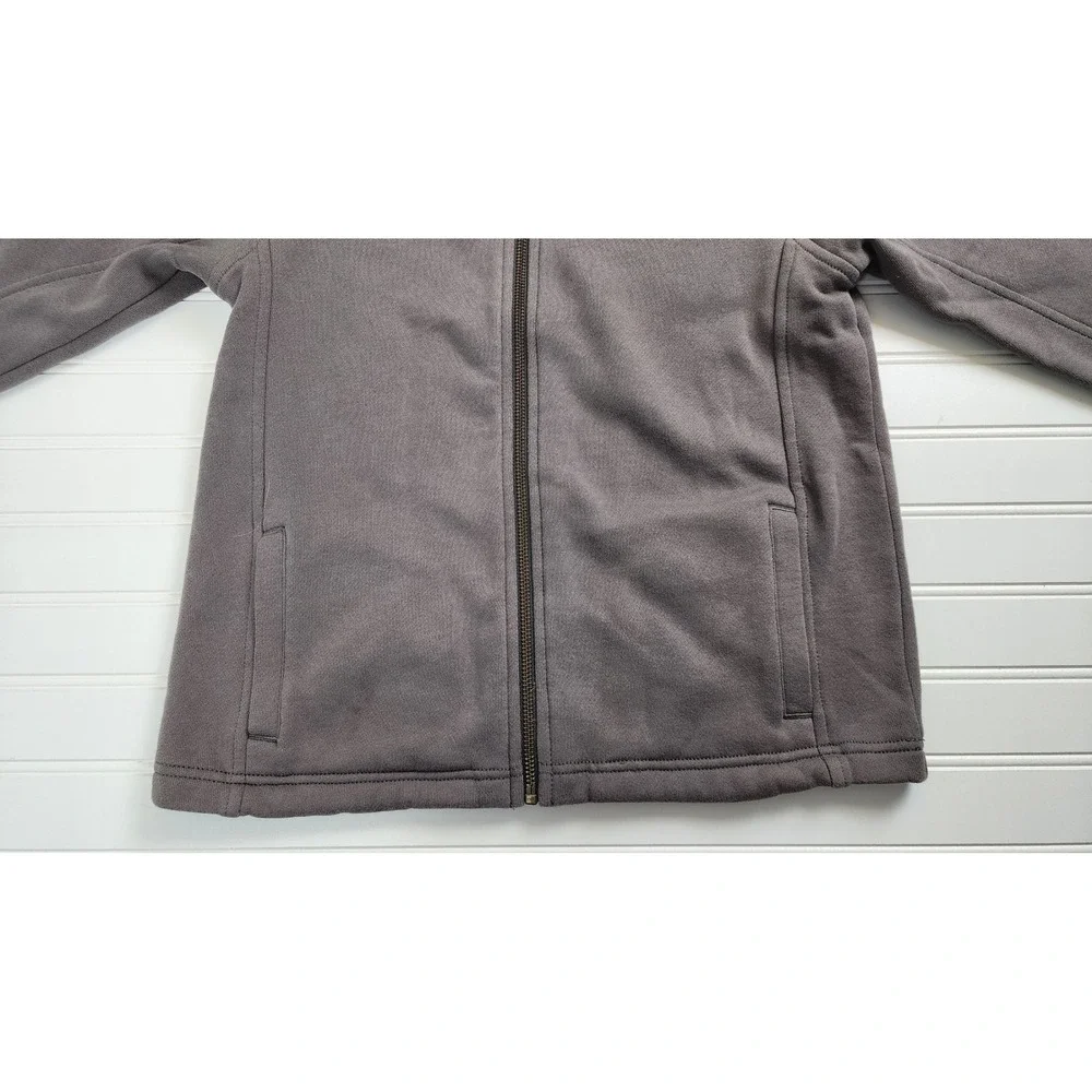 Gymboree Kids Boys Zip Up Jacket Gray Navy Stripe Size Medium or Size 7/8‎